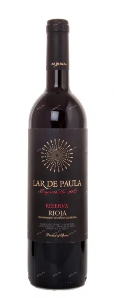 Вино Lar de Paula Tempranillo Reserva 2011 0.75 л