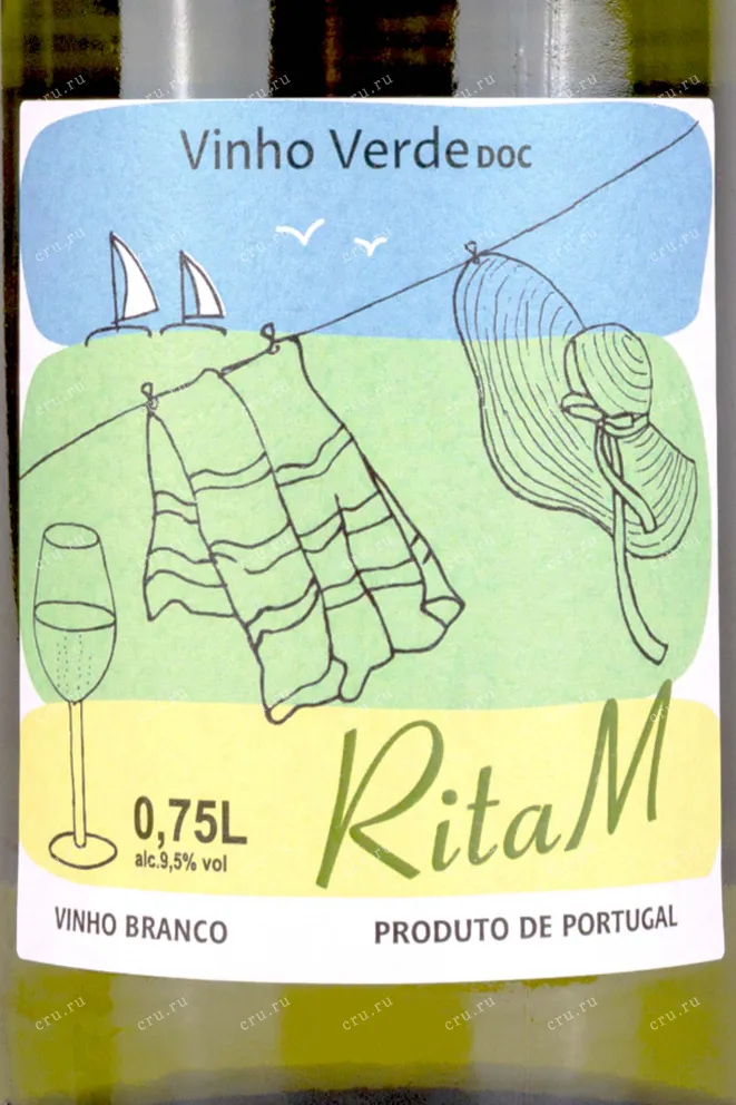 Этикетка Rita M Vinho Verde 0.75 л