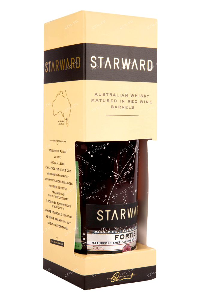Подарочная упаковка виски Starward Fortis 0.7