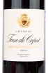 Этикетка вина Chateau Tour de Capet 0.75 л