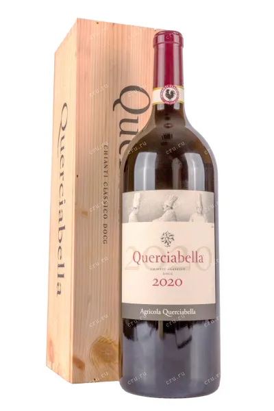 Вино Querciabella Chianti Classico in wooden box 2020 1.5 л