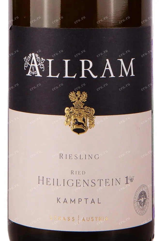 Этикетка Allram Riesling Heiligenstein 1OTW Reserve Kamptal 2021 0.75 л