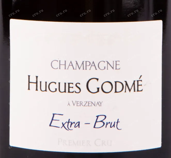 Этикетка игристого вина Hugues Godme A Verzenay Premier Cru 0.75 л