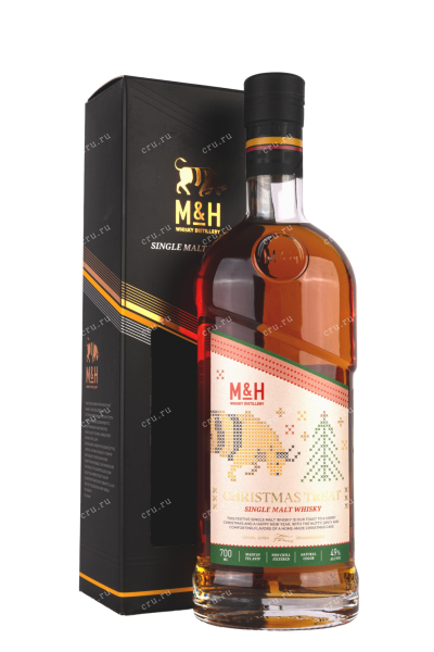 Виски M&H Christmas Treat gift box  0.7 л