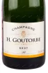 Этикетка игристого вина H. Goutorbe Cuvée Tradition Brut 0.75 л