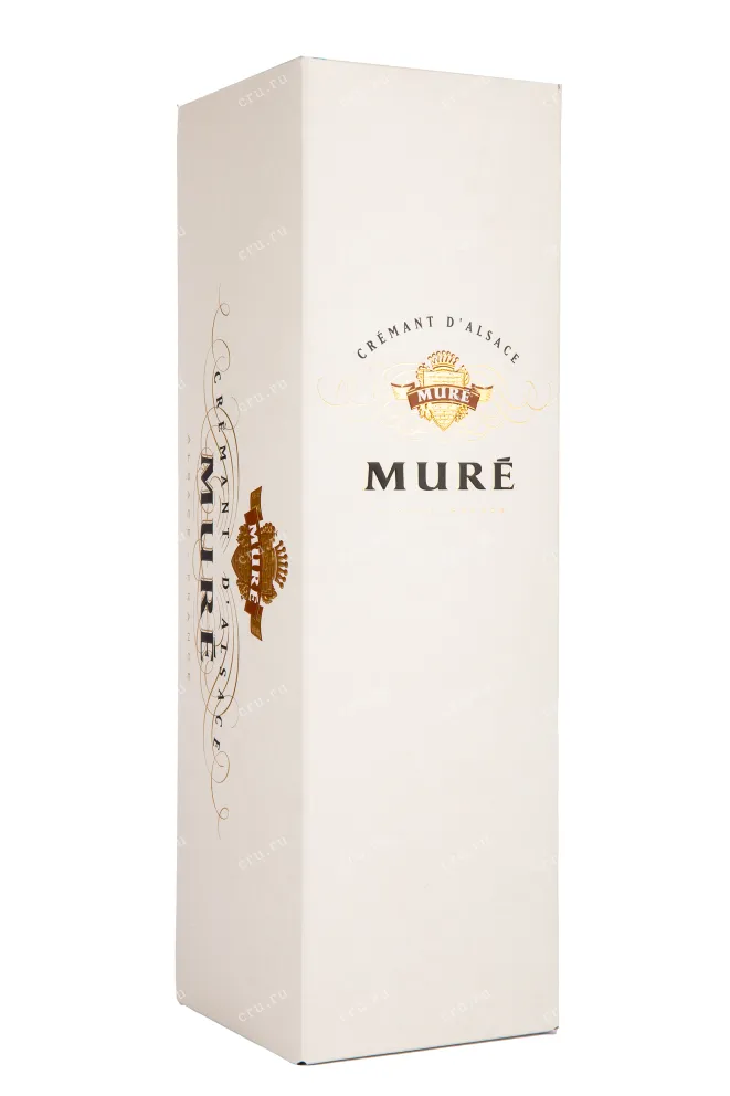 Подарочная коробка игристого вина Cremant d'Alsace Demi Sec Mure 0.75 л