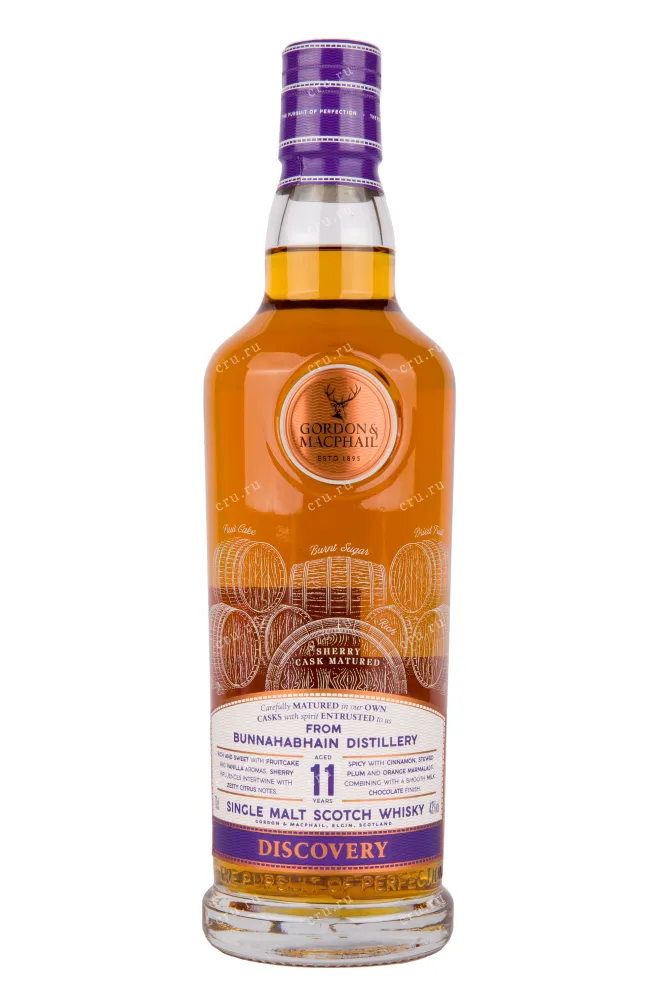 Виски Gordon & MacPhail Discovery Bunnahabhain 11 Years Old in tube  0.7 л