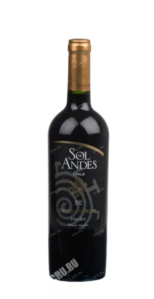 Вино Sol de Andes Merlot Reserva Especial 2012 0.75 л