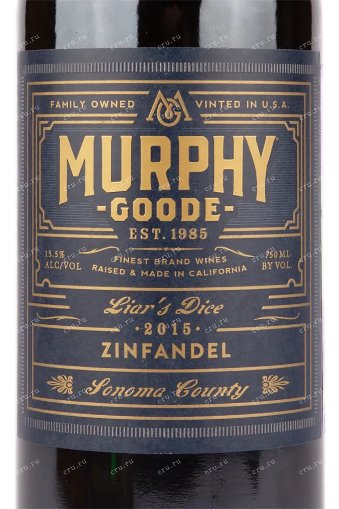 Вино Murphy Goode Liar's Dice Zinfandel Sonoma County 0.75 л