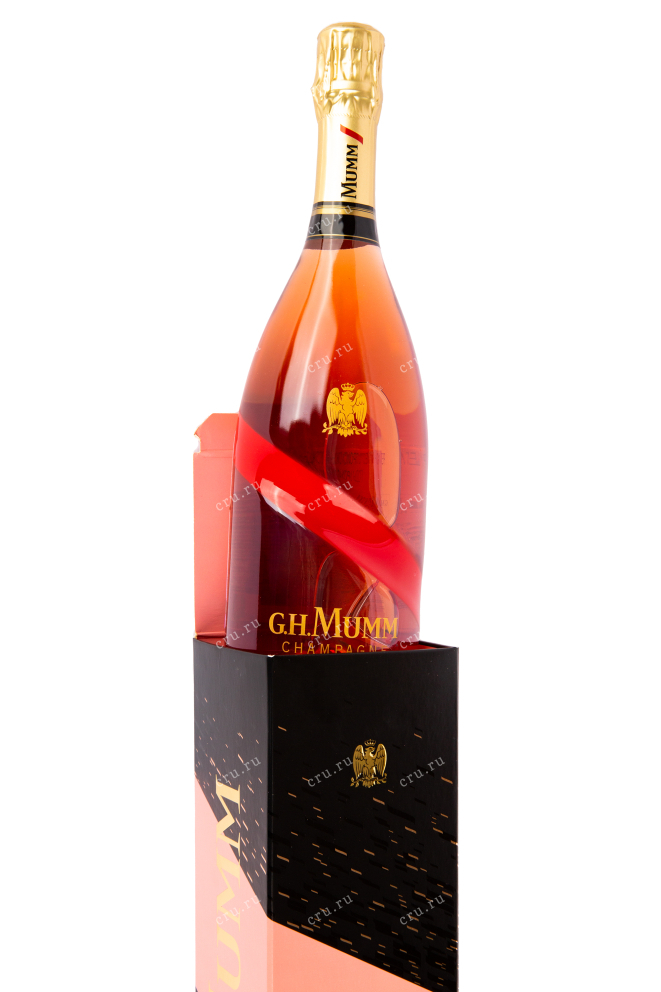 Подарочная коробка игристого вина Mumm Cordon Brut Rose with gift box 0.75 л