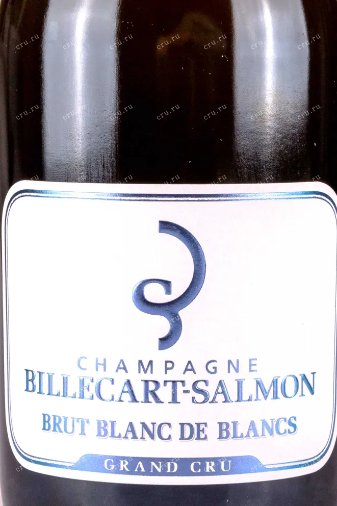 Этикетка Billecart-Salmon Brut Blanc de Blancs Grand Cru gift box 2015 0.75 л