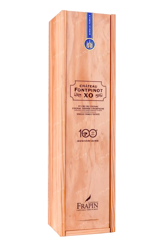 Коньяк Frapin Chateau de Fontpinot XO 100 Anniversaire in wooden box  Grande Champagne 0.7 л