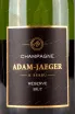 Этикетка Adam-Jaeger Reserve Brut 0.75 л