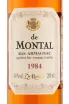 Арманьяк De  Montal 1984 0.2 л