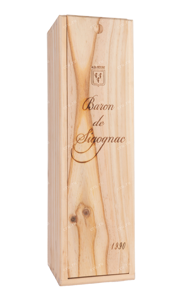 Арманьяк Baron de Sigognac wooden box 1990 0.5 л