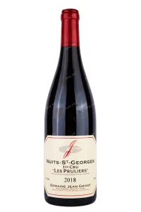 Вино Domaine Jean Grivot Nuits-St-Georges 1er Cru Les Pruliers 2018 0.75 л