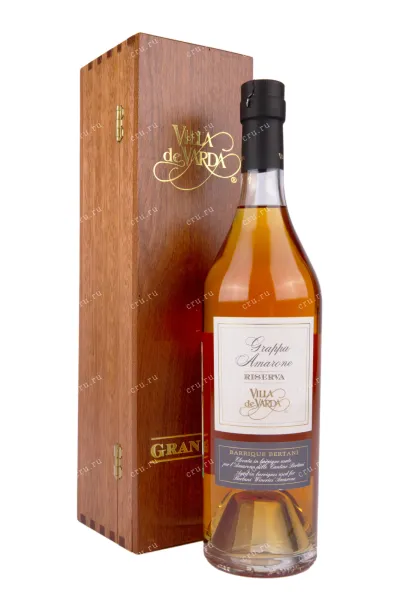 Граппа Villa de Varda Grappa Amarone Riserva wooden box  0.7 л