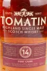 Виски Tomatin 14 years  0.7 л