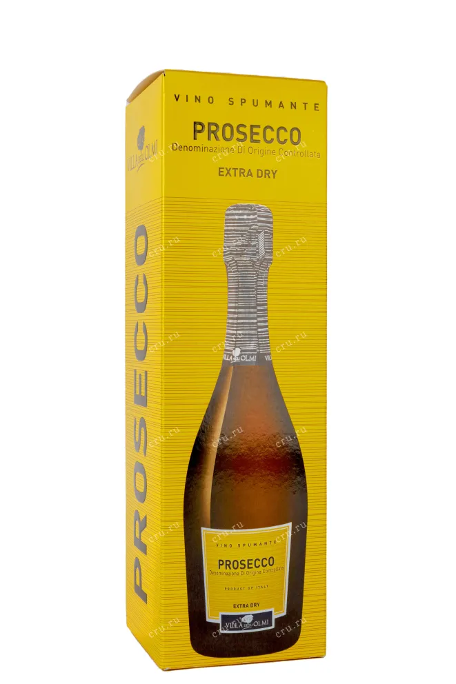 Подарочная коробка Prosecco Villa degli Olmi Spumante Extra Dry gift box 2021 0.75 л