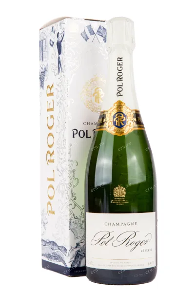 Шампанское Pol Roger Brut Reserve Festive with gift box  0.75 л