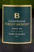 Этикетка игристого вина Forget-Brimont Blanc de Blancs Brut with gift box 0.75 л