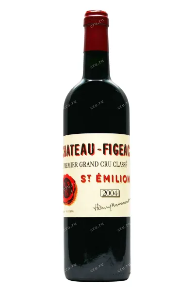 Вино Chateau Figeac Saint-Emilion AOC 1-er Grand Cru Classe red dry 2004 0.75 л