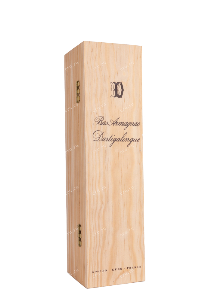 Деревянная коробка Vintage Bas Armagnac Dartigalongue wooden box 1976 0.5 л