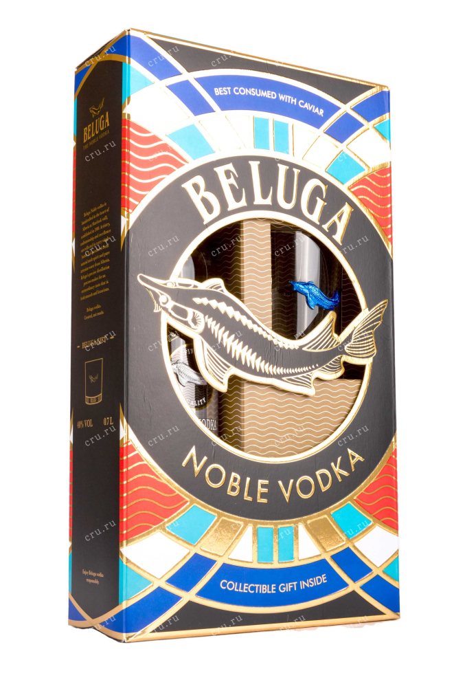 Подарочная коробка Beluga Noble in gift box + 1 glass 0.7 л
