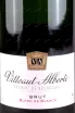 Этикетка Vitteaut-Alberti Cremant de Bourgogne Blanc de Blancs Brut 3 л