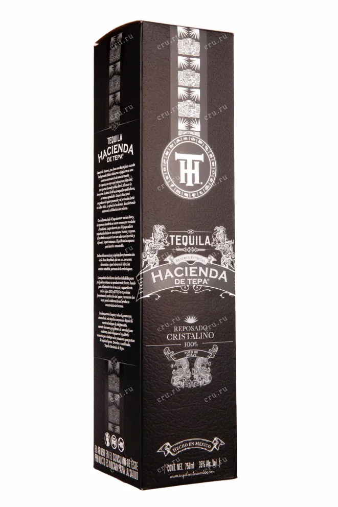 Подарочная коробка Hacienda de Tepa Reposado Cristalino in gift box 0.75 л