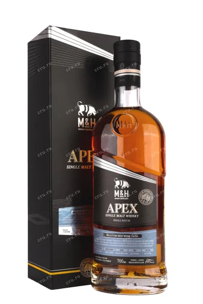 Виски M&H Apex Muton Red wine Cask gift box  0.7 л