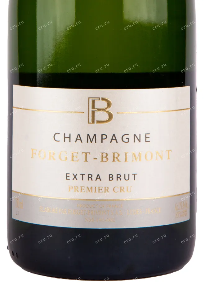 Этикетка игристого вина Forget-Brimont Premier Cru Extra Brut 0.75 л