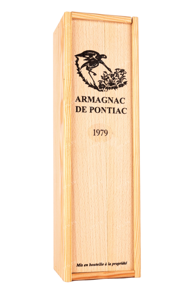 Деревянная коробка Bas-Armagnac De Pontiac wooden box 1979 0.7 л