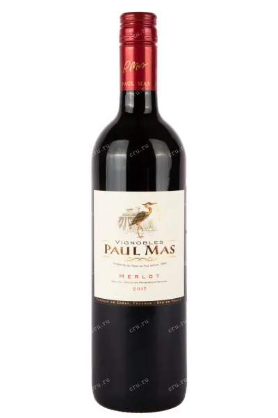 Вино Paul Mas Merlot Pays d'Oc IGP 2017 0.75 л