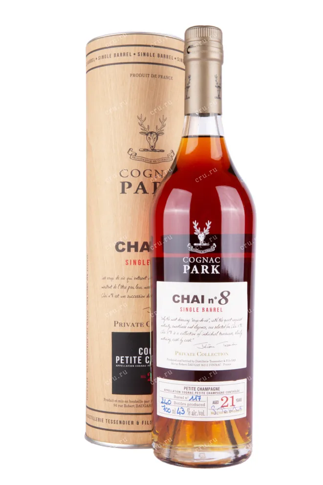 Коньяк Park Chai N°8 Single Barrel aged 21 years gift box  Petite Champagne 0.7 л