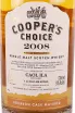 Этикетка The Cooper's Choice Coal Ila Bourbon Single Malt Scotch Whisky 0.7 л