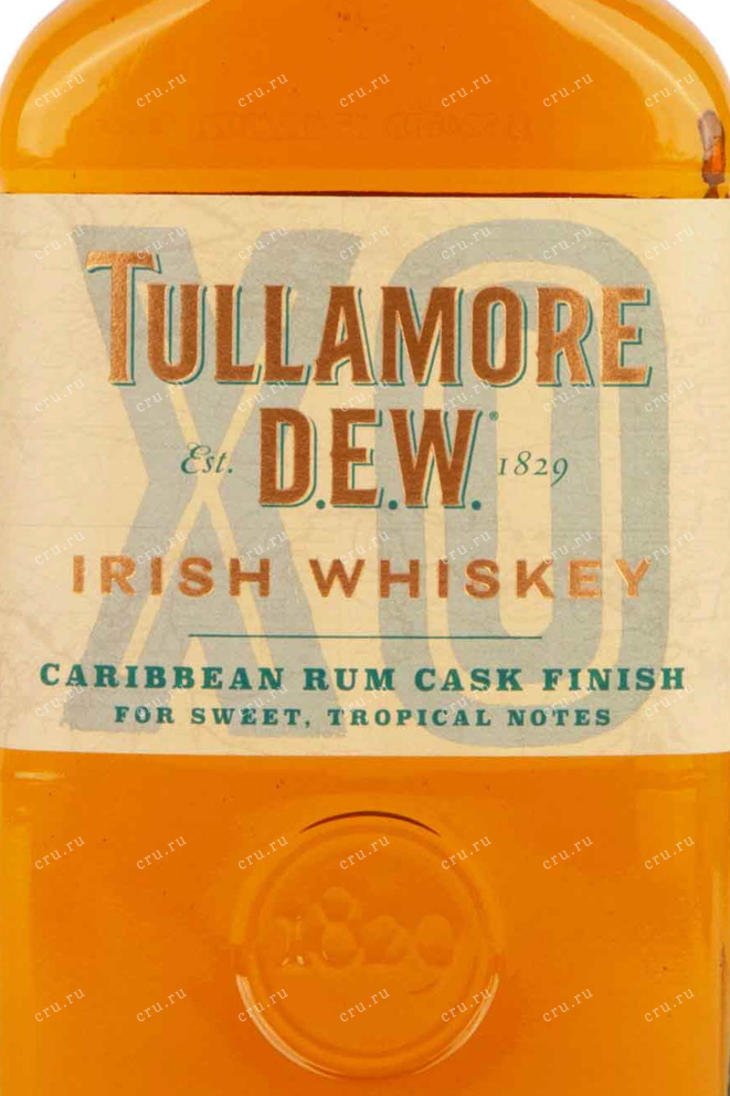 Этикетка Tullamore Dew XO Caribbean Rum Cask 0.7 л