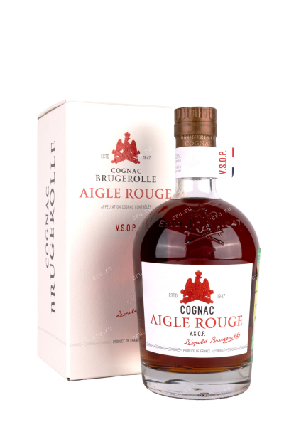 Коньяк Brugerolle Aigle Rouge gift box   0.7 л
