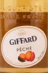 Этикетка Giffard Creme de Peche 0.7 л