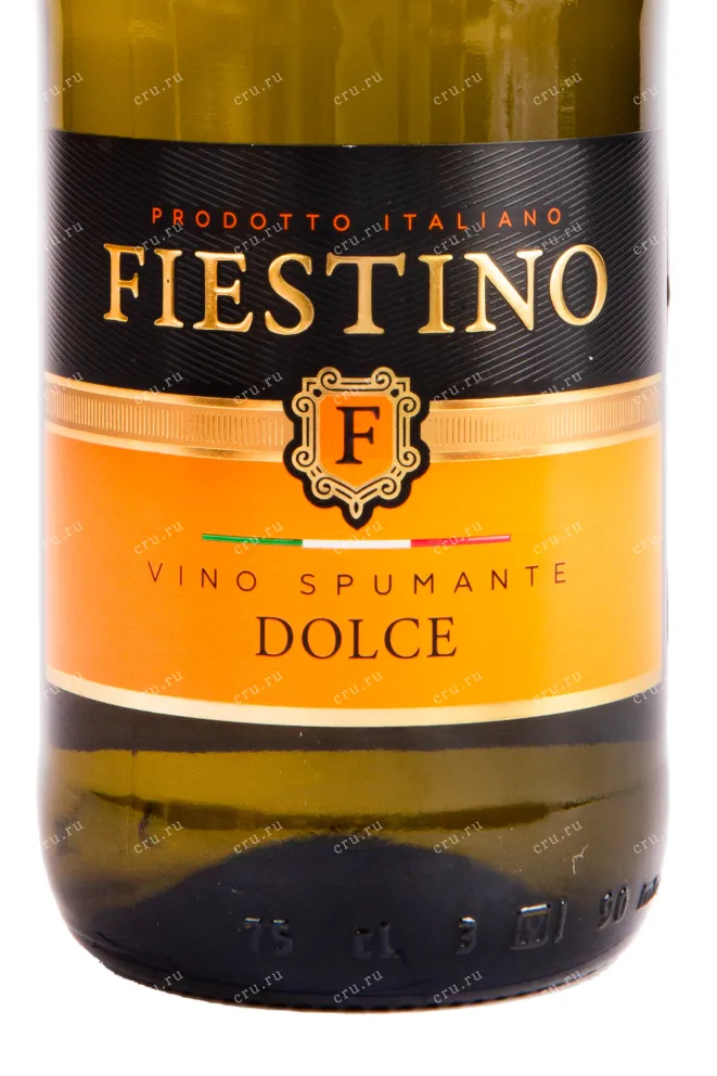 Этикетка игристого вина Fiestino Dolce 0.75 л