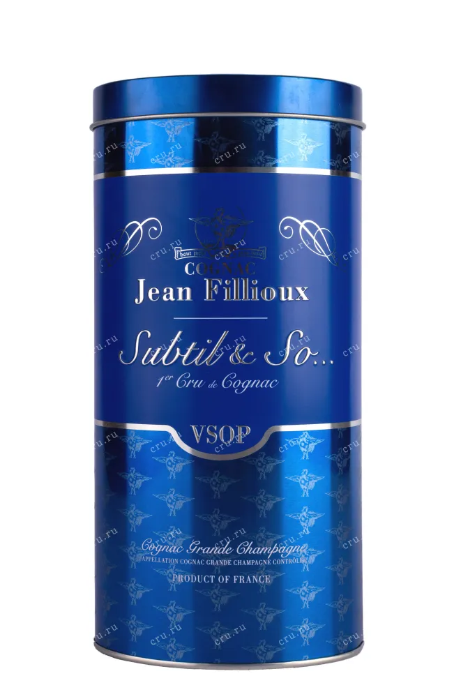 Туба Jean Fillioux Subtil & So VSOP Grande Champagne Premier Cru gift tube 0.7 л