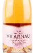 Этикетка игристого вина Cava Vilarnau Brut Rose Delicat Reser, gift box with 2 glasses 1.5 л