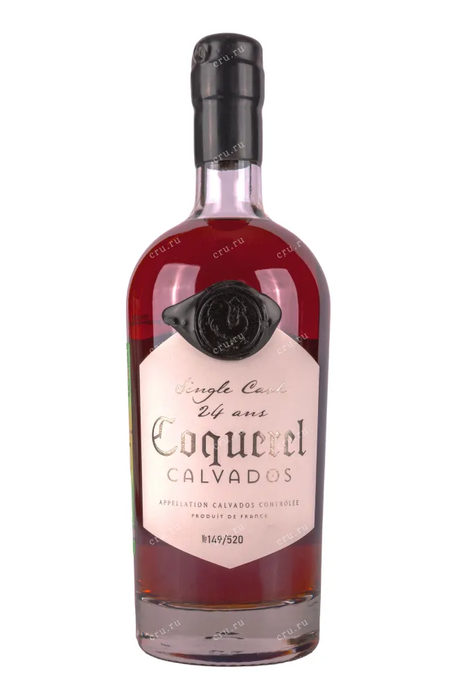 Бутылка Coquerel Single Cask 24 years in tube 0.7 л