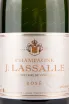 Этикетка игристого вина J. Lassalle Brut Rose Reserve des Grandes Annee Premier Cru Chigny-Les-Roses 0.375 л