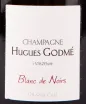 Этикетка игристого вина Hugues Godme A Verzenay Blanc de Noirs Grand Cru 0.75 л