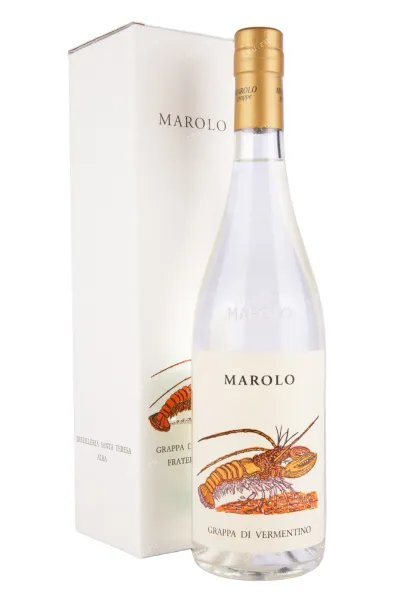 Граппа Marolo di Vermentino gift box  0.7 л