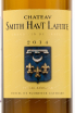 Этикетка вина Chateau Smith Haut Lafitte 2014 0.75 л