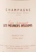 Этикетка игристого вина Jean Servagnat Les Meuniers Insoumis Premier Cru