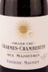 Этикетка Frederic Magnien Charmes-Chambertin Grand Cru Aux Mazoyeres 2017 0.75 л
