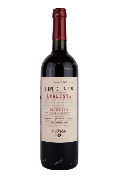 Вино Norton Lote Lunlunta L-118 0.75 л